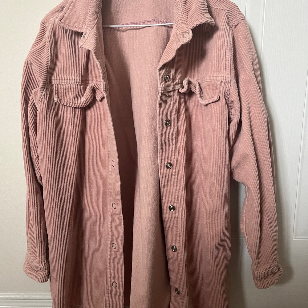 Missguided Pink Utility Jacket with Classic Collar and Relaxed Fit